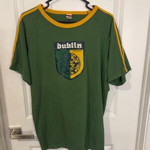 Men's Green Tee with Yellow Accents